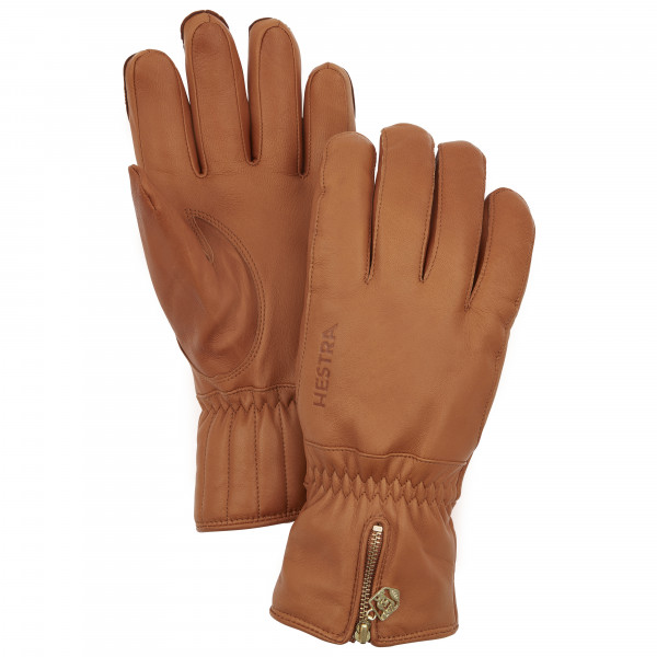 Hestra - Leather Swisswool Classic 5 Finger - Handschuhe Gr 7 braun von Hestra