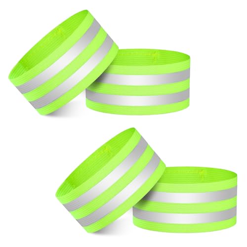 Heveer Reflektierende Bänder Reflektorband Elastisch Reflektierende Sicherheitsarmband für Nacht Gehen Radfahren Laufen 4 Stück Grün Heveer Reflektierende Bänder Reflektorband Elastisch Reflektierende Sicherheitsarmband für Nacht Gehen Radfahren Laufen 4 Stück Grün von Heveer
