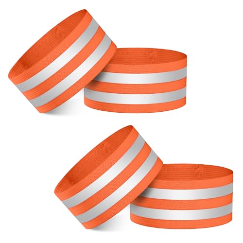 Heveer Reflektierende Bänder Reflektorband Elastisch Reflektierende Sicherheitsarmband für Nacht Gehen Radfahren Laufen 4 Stück Orange Heveer Reflektierende Bänder Reflektorband Elastisch Reflektierende Sicherheitsarmband für Nacht Gehen Radfahren Laufen 4 Stück Orange von Heveer
