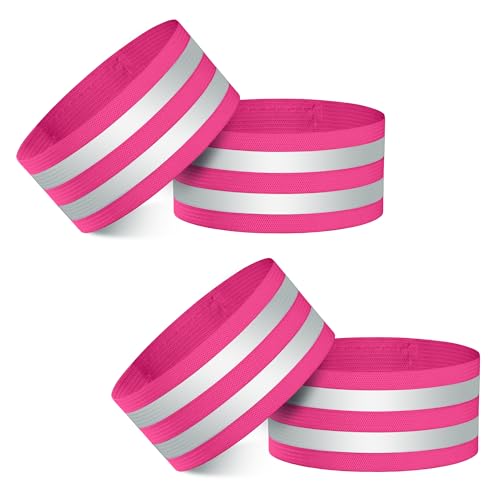 Heveer Reflektierende Bänder Reflektorband Elastisch Reflektierende Sicherheitsarmband für Nacht Gehen Radfahren Laufen 4 Stück Rosa Heveer Reflektierende Bänder Reflektorband Elastisch Reflektierende Sicherheitsarmband für Nacht Gehen Radfahren Laufen 4 Stück Rosa von Heveer