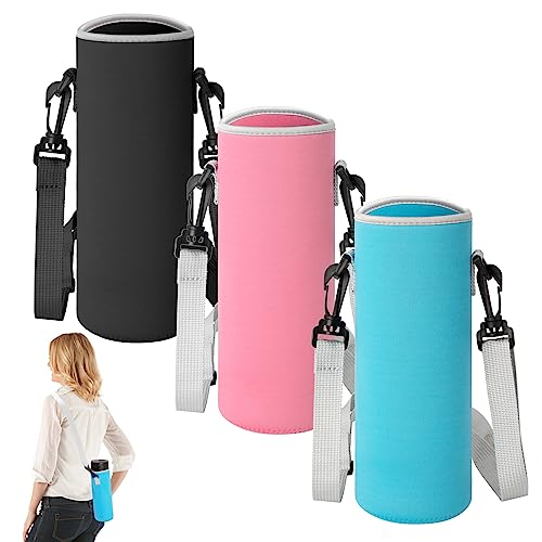 Heveer Wasserflaschenhülle 1200 ml Tragbares Tragetasche für Wasserflaschen mit Verstellbarem Schultergurt für Camping Wandern Radfahren 3 Stück Heveer Wasserflaschenhülle 1200 ml Tragbares Tragetasche für Wasserflaschen mit Verstellbarem Schultergurt für Camping Wandern Radfahren 3 Stück von Heveer