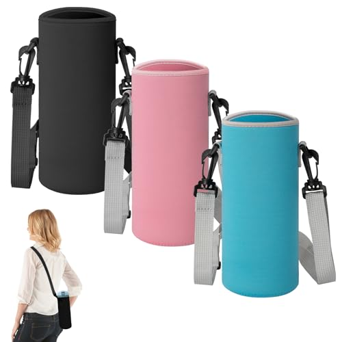 Heveer Wasserflaschenhülle 750 ml Tragbares Tragetasche für Wasserflaschen mit Verstellbarem Schultergurt für Camping Wandern Radfahren 3 Stück Heveer Wasserflaschenhülle 750 ml Tragbares Tragetasche für Wasserflaschen mit Verstellbarem Schultergurt für Camping Wandern Radfahren 3 Stück von Heveer