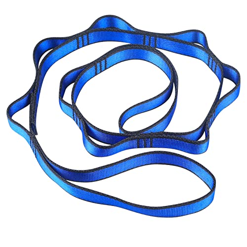 Daisy Chains, Yoga Hängematte Verlängerungsgurte, Kletterschlinge, Verstellbares 8-Loops Nylon Kletterschlaufe Übungsband Gurte für Klettern Aerial Yoga Fitness Pilates Dehnung Gurte - Blau Daisy Chains, Yoga Hängematte Verlängerungsgurte, Kletterschlinge, Verstellbares 8-Loops Nylon Kletterschlaufe Übungsband Gurte für Klettern Aerial Yoga Fitness Pilates Dehnung Gurte - Blau von HexinYigjly
