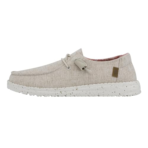 HEYDUDE - Damen Wendy Chambray Schuhe, White Nuss, 38 EU HEYDUDE - Damen Wendy Chambray Schuhe, White Nuss, 38 EU von Hey Dude