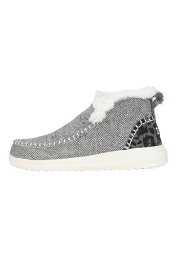 HEYDUDE - Denny Leopard Damen - Slippers flache Schuhe - Ankle Boots - Mokassin Stil, Black, 38 EU HEYDUDE - Denny Leopard Damen - Slippers flache Schuhe - Ankle Boots - Mokassin Stil, Black, 38 EU von Hey Dude