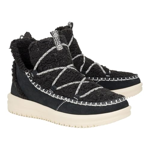 Hey Dude Unisex – Erwachsene Camden Suede Cozy, Schwarz, W11 von Hey Dude