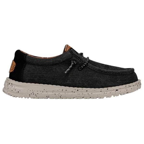 HeyDude - Kid's Wally Washed Canvas - Sneaker Gr 32 schwarz von HeyDude