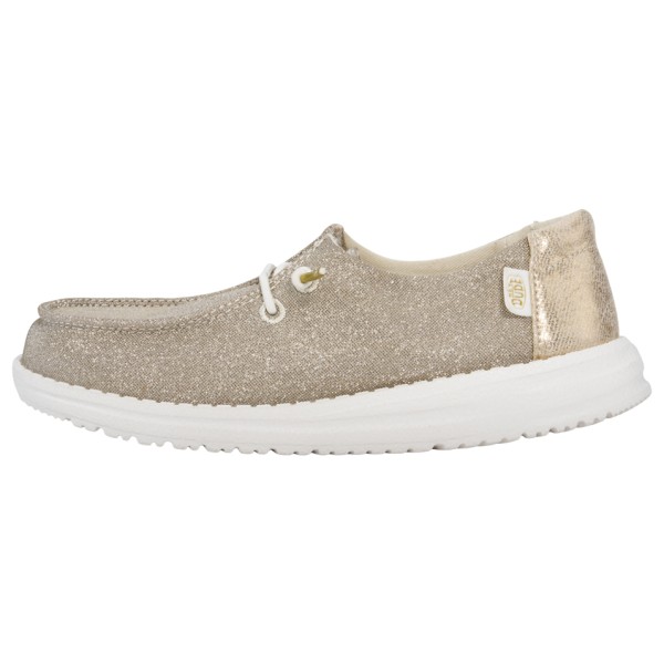 HeyDude - Kid's Wendy Metallic Sparkle - Sneaker Gr 33/34 beige von HeyDude