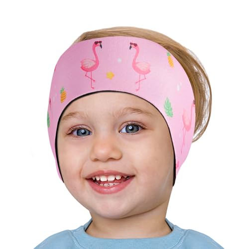 HeySplash Schwimm Stirnband Kinder, Ohrenschutz Schwimmen Kinder Neopren Stirnband mit Hohe Elastizität & Klettverschluss, Schwimmstirnbänder Kinder Wasserdicht Schwimmen Baden- S, Rosa Flamingo HeySplash Schwimm Stirnband Kinder, Ohrenschutz Schwimmen Kinder Neopren Stirnband mit Hohe Elastizität & Klettverschluss, Schwimmstirnbänder Kinder Wasserdicht Schwimmen Baden- S, Rosa Flamingo von HeySplash