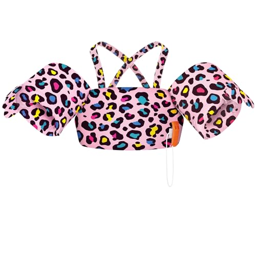 HeySplash Schwimmflügel für Kinder, Schwimmflügel mit Verstellbar Schultergurt, Pool Schwimmjacke für 22-44 Pfund, Kleinkind Schwimmtrainer für Alter 2-6 Kinder Schwimmen Lernen, Rosa Bunter Leopard HeySplash Schwimmflügel für Kinder, Schwimmflügel mit Verstellbar Schultergurt, Pool Schwimmjacke für 22-44 Pfund, Kleinkind Schwimmtrainer für Alter 2-6 Kinder Schwimmen Lernen, Rosa Bunter Leopard von HeySplash