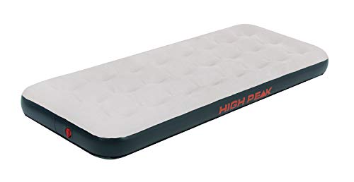High 40032 Peak Unisex Single Luftbett, mit Anti-Rutsch Funktion, atmungsaktiv, robust, Oberseite,weich, für Indoor Indoor und Outdoor, hellgrau/dunkelgrau, 185 x 74 x 20 cm High 40032 Peak Unisex Single Luftbett, mit Anti-Rutsch Funktion, atmungsaktiv, robust, Oberseite,weich, für Indoor Indoor und Outdoor, hellgrau/dunkelgrau, 185 x 74 x 20 cm von High Peak