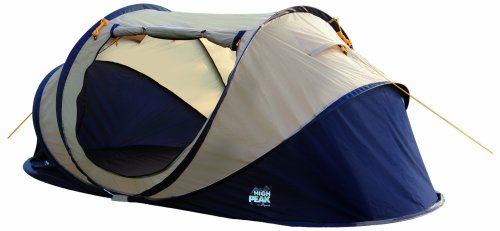 High Peak Pop up Wurfzelt Levanto, nachtblau/beige, 10058, 2 Personen von High Peak