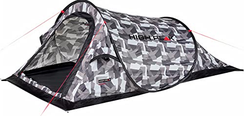 High Peak Wurfzelt Campo 2, Pop Up, für 2 Personen, Festivalzelt mit Wannenboden, super leichtes Schnellöffnungs-Wurfzelt, 1500 mm wasserdicht, UV 60 Sonnenschutz, Ventilationssystem, Moskitoschutz High Peak Wurfzelt Campo 2, Pop Up, für 2 Personen, Festivalzelt mit Wannenboden, super leichtes Schnellöffnungs-Wurfzelt, 1500 mm wasserdicht, UV 60 Sonnenschutz, Ventilationssystem, Moskitoschutz von High Peak