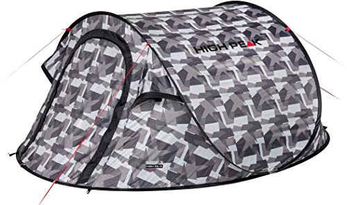 High Peak Wurfzelt Vision 2, Pop Up Zelt für 2 Personen, Festivalzelt freistehend, super leichtes Schnellöffnungs-Wurfzelt, 2000 mm wasserdicht, UV 60 Sonnenschutz, Ventilationssystem, Moskitoschutz High Peak Wurfzelt Vision 2, Pop Up Zelt für 2 Personen, Festivalzelt freistehend, super leichtes Schnellöffnungs-Wurfzelt, 2000 mm wasserdicht, UV 60 Sonnenschutz, Ventilationssystem, Moskitoschutz von High Peak