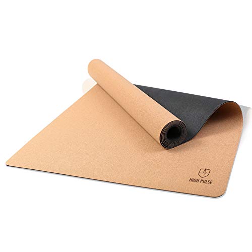 High Pulse Yogamatte aus Kork und Kautschuk + Tragegurt | 100% natürlich, nachhaltig und biologisch abbaubar – Rutschfeste Trainingsmatte für Anfänger und erfahrene Yogis für Yoga, Pilates und Fitness High Pulse Yogamatte aus Kork und Kautschuk + Tragegurt | 100% natürlich, nachhaltig und biologisch abbaubar – Rutschfeste Trainingsmatte für Anfänger und erfahrene Yogis für Yoga, Pilates und Fitness von High Pulse