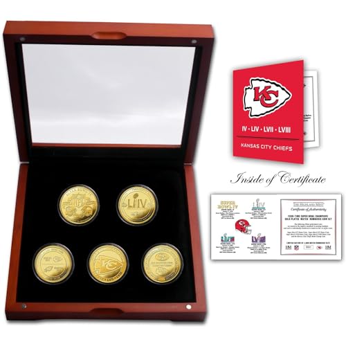 Highland Mint NFL Kansas City Chiefs Super Bowl Champions Gold Coin Set von Highland Mint