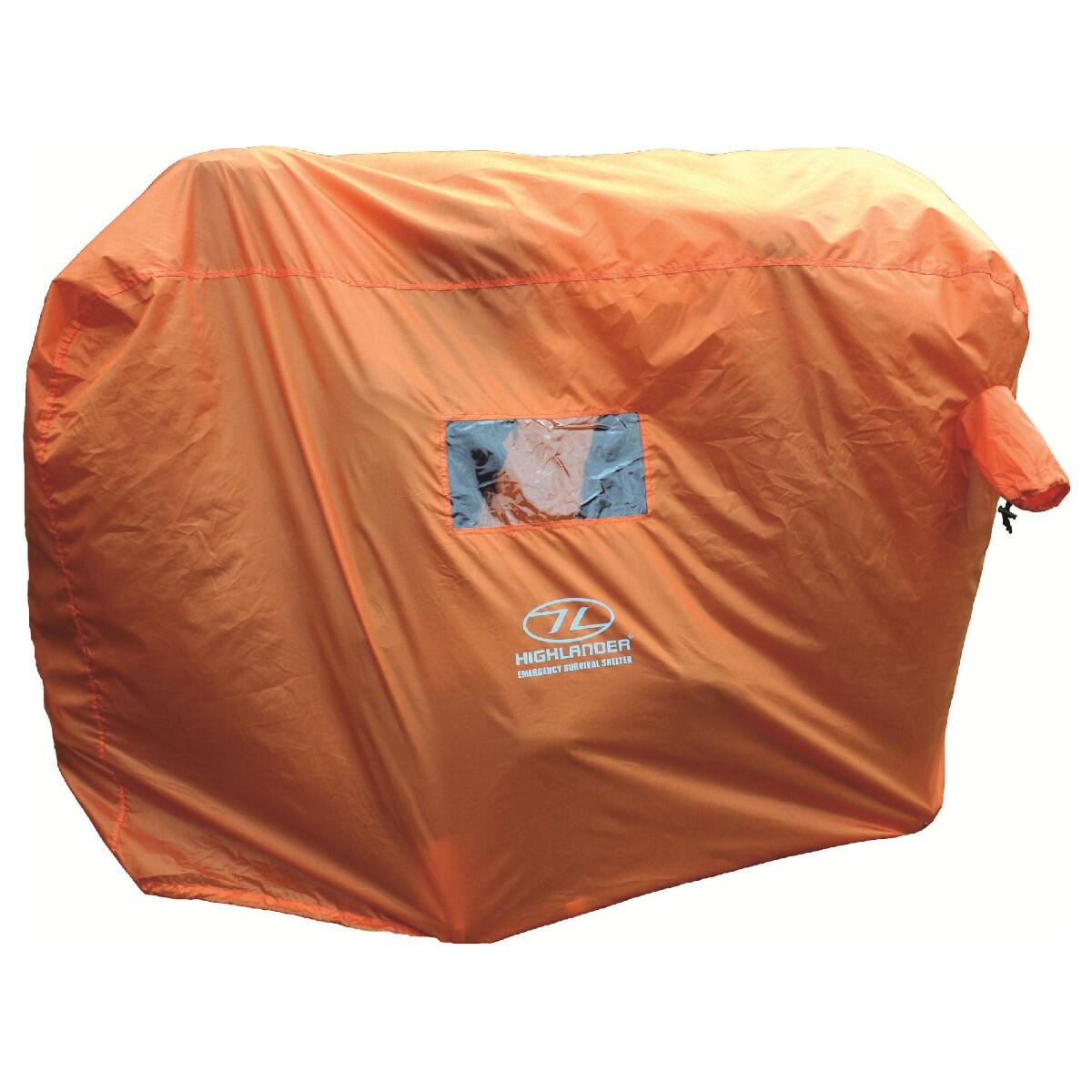 Notzelt Emergency Survival Shelter 4-5 Personen - Orange von Highlander