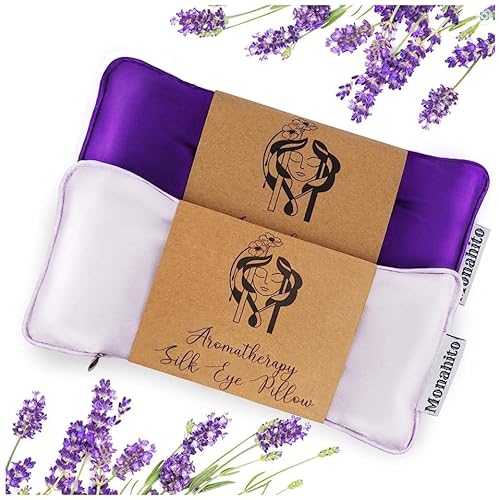 Hihealer Seiden Augenmaske 2er Set Lavendel Gewichtet, für Schlafen, Yoga, Spa, Meditation, Feucht- und Kaltkompressen, Selbstpflege Entspannungsgeschenke Weihnachtsgeschenke für Frauen Hihealer Seiden Augenmaske 2er Set Lavendel Gewichtet, für Schlafen, Yoga, Spa, Meditation, Feucht- und Kaltkompressen, Selbstpflege Entspannungsgeschenke Weihnachtsgeschenke für Frauen von Hihealer