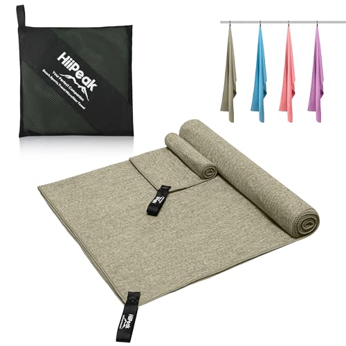 HiiPeak Mikrofaser Handtuch Kompakt und Leicht Microfaser Handtücher Fitness Handtuch Schnelltrocknend microfaser Badetuch Saugfähiges Sporthandtuch Fitnessstudio Schwimm und Gym Handtuch HiiPeak Mikrofaser Handtuch Kompakt und Leicht Microfaser Handtücher Fitness Handtuch Schnelltrocknend microfaser Badetuch Saugfähiges Sporthandtuch Fitnessstudio Schwimm und Gym Handtuch von HiiPeak