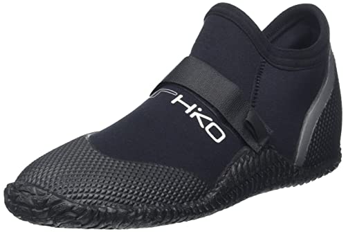 Neoprenschuh Hiko Sneaker mit Klett Wassersport Kanu Kajak Schwimmen SUP Surfen, Schuhgrößen:13 , Schwarz von Hiko