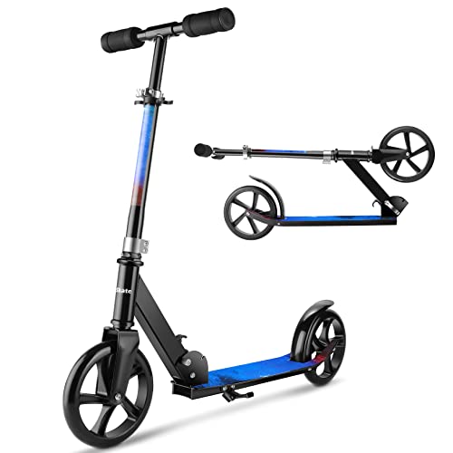 Hikole Roller Kinder ab 7 Jahren Faltbarer 200mm Rad Kick Scooter 2 Rder Verstellbarer Lenker Leicht für Kinder Jugendliche bis 100 KG von Hikole