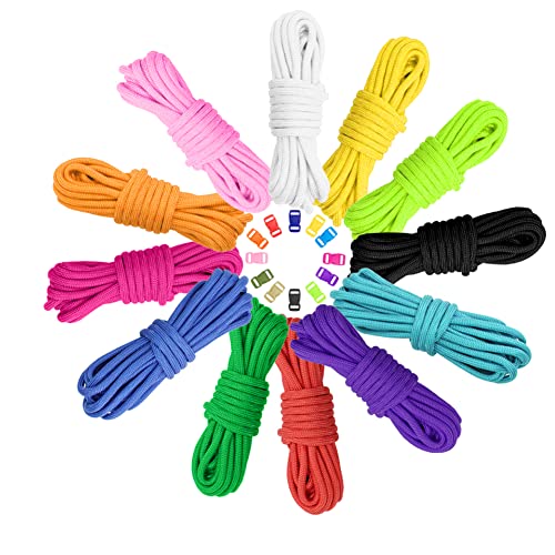 Paracord Schnüre 550 Paracord Bänder Seil für Armbänder, Schlüsselanhänger Anhänger, Basteln, Gartenarbeit, Outdoor-Aktivitäten, 12 Farben Paracord mit 24 Schnallen Paracord Schnüre 550 Paracord Bänder Seil für Armbänder, Schlüsselanhänger Anhänger, Basteln, Gartenarbeit, Outdoor-Aktivitäten, 12 Farben Paracord mit 24 Schnallen von Hileyu