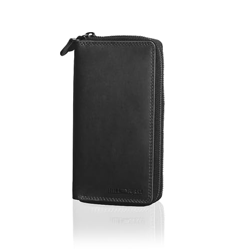 Hill Burry Leder Damen Portemonnaie Arite I Geldbörse I Brieftasche | Geldbeutel Wallet Portmonee mit RFID Schutz aus hochwertigem naturgegerbtem Leder | B 10,5cm x H 20cm x T 3,5cm Hill Burry Leder Damen Portemonnaie Arite I Geldbörse I Brieftasche | Geldbeutel Wallet Portmonee mit RFID Schutz aus hochwertigem naturgegerbtem Leder | B 10,5cm x H 20cm x T 3,5cm von Hill Burry