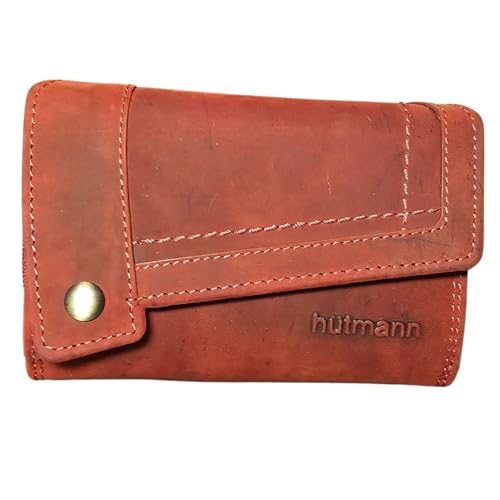 Hill Burry Wallet for Men's and Women's Hütmann Vintage Leather Women's Purse, Long Purse, Made of Soft Leather von Hill Burry