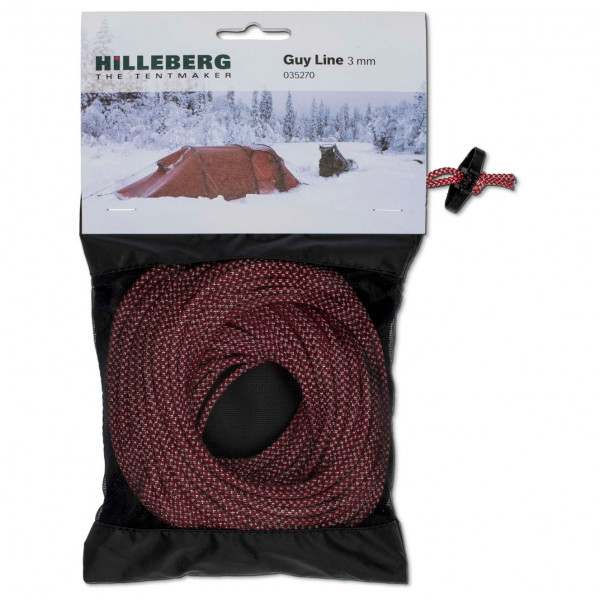 Hilleberg - Guy Line - Abspannleine Gr 25 m - Ø 3 mm rot/weiß Hilleberg - Guy Line - Abspannleine Gr 25 m - Ø 3 mm rot/weiß von Hilleberg