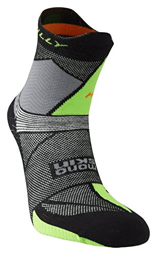 Hilly Men's Laufsocken, für Marathon, frisch Small Black/Grey/Lime Green Hilly Men's Laufsocken, für Marathon, frisch Small Black/Grey/Lime Green von Hilly