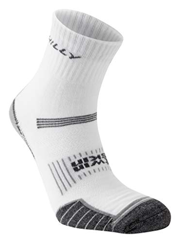 Hilly Socken, Twin Skin Anti Blister - Fußkettchen - Minimale Dämpfung, Weiß/Grau Meliert L, HI-006032 von Hilly