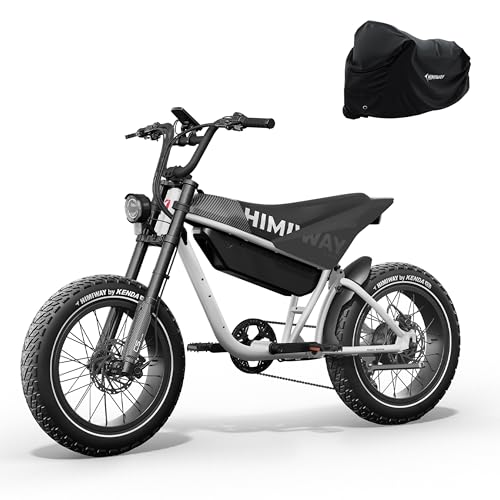 Himiway C5 SUV Ebike 128KM, Elektro Offroad Fahrrad 48V 20Ah, 250W Drehmomentsensor, 20" x 4" Fette Reifen Doppelter Stoßdämpfer, Elektrofahrrad 7-Gang, 25KM/H, 150KG Nutzlast für Unisex-Erwachsene von Himiway