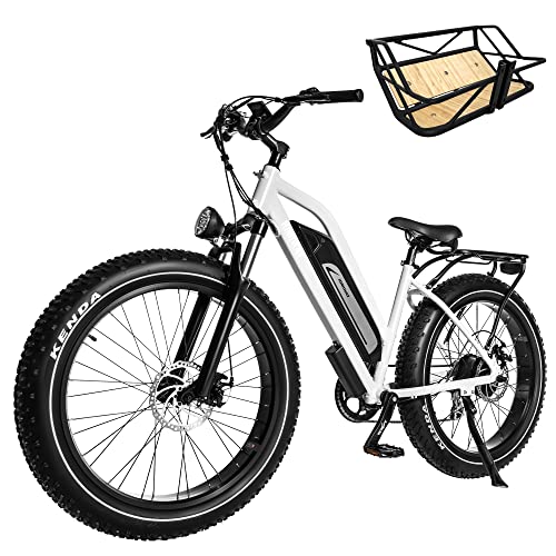 Himiway Cruiser E-Bike Herren Damen mit 250W Motor 25 Km/h, E-Mountainbike mit 48V 17,5Ah 840Wh Akku, 26" E-Fatbike für Erwachsene bis zu 96 Km, Elektrofahrräder mit 7-Gang-Kettenschaltung von Himiway