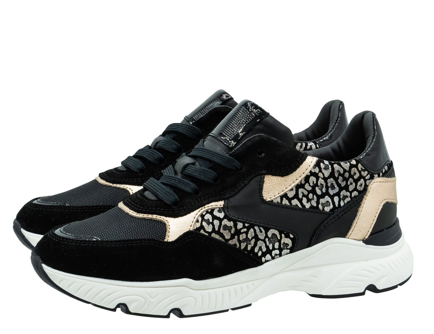Hip Shoes Style HIP Sneaker H1323 Mädchen Damen Leder Schwarz Sneaker Hip Shoes Style HIP Sneaker H1323 Mädchen Damen Leder Schwarz Sneaker von Hip Shoes Style