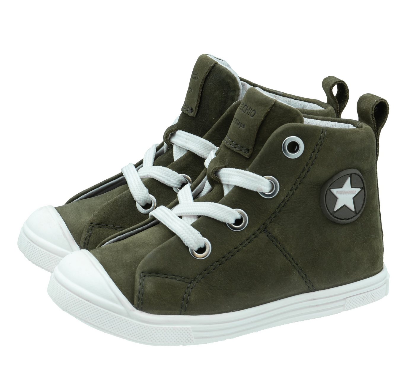 Hip Shoes Style Pinocchio Lauflernschuhe High Sneaker für Kinder Grün Schnürschuh Hip Shoes Style Pinocchio Lauflernschuhe High Sneaker für Kinder Grün Schnürschuh von Hip Shoes Style