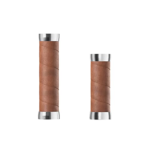 Brooks Slender Leather Grips (100 + 130 mm) – Dark Tan – New22 Guidoline, Standard von Brooks