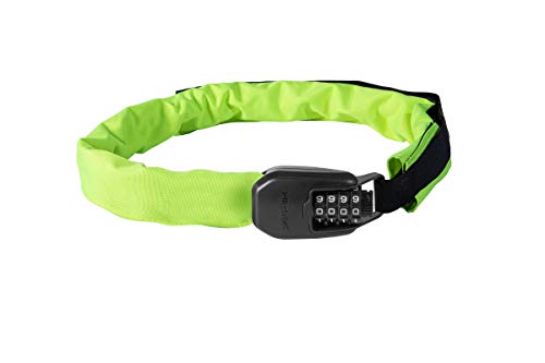 Hiplok SPIN, Kettenschloss, Unisex, NEON YELLOW, 75cm Schließumfang von Hiplok