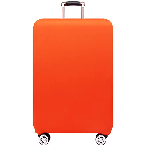 Hiseng Elastisch Kofferhülle Kofferschutzhülle Einfarbig Reisekoffer Hülle Luggage Cover Spandex Kofferschoner Abdeckung Waschbar Gepäck Abdeckung (Orange,XL (29-32 Zoll)) von Hiseng