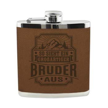 History & Heraldry Echter Kerl Flachmann Bester Bruder - individuell und personalisiert mit Gravur, Name und Spruch History & Heraldry Echter Kerl Flachmann Bester Bruder - individuell und personalisiert mit Gravur, Name und Spruch von History & Heraldry
