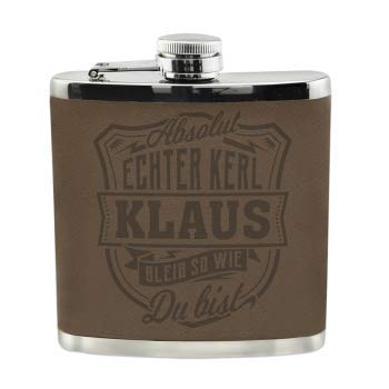 History & Heraldry Echter Kerl Flachmann Klaus - individuell und personalisiert mit Gravur, Name und Spruch History & Heraldry Echter Kerl Flachmann Klaus - individuell und personalisiert mit Gravur, Name und Spruch von History & Heraldry