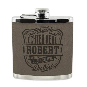 History & Heraldry Echter Kerl Flachmann Robert - individuell und personalisiert mit Gravur, Name und Spruch History & Heraldry Echter Kerl Flachmann Robert - individuell und personalisiert mit Gravur, Name und Spruch von History & Heraldry