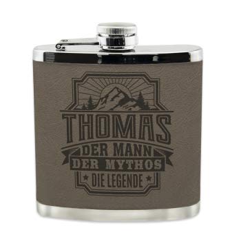 History & Heraldry Echter Kerl Flachmann Thomas - individuell und personalisiert mit Gravur, Name und Spruch History & Heraldry Echter Kerl Flachmann Thomas - individuell und personalisiert mit Gravur, Name und Spruch von History & Heraldry