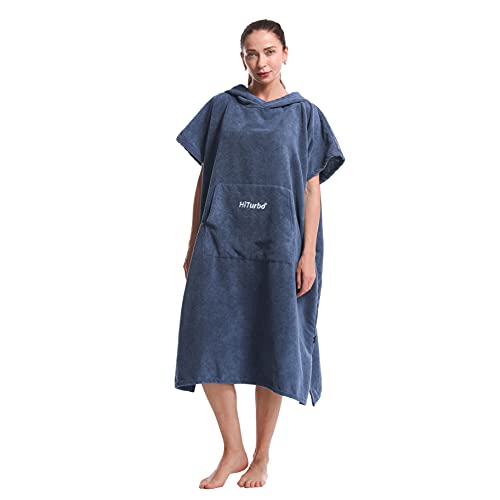 Hiturbo Surf Handtuch Poncho Umziehhilfe - Bath Towel for Herren und Damen,Changing Robe badeponcho Umkleidehilfe Surfen Strand Marineblau Hiturbo Surf Handtuch Poncho Umziehhilfe - Bath Towel for Herren und Damen,Changing Robe badeponcho Umkleidehilfe Surfen Strand Marineblau von Hiturbo