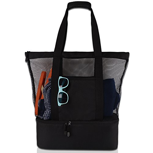 Hixingo 32L Sporttasche mit Schuhfach für Damen und Herren, Große Wasserdicht Reisetasche Leichte Fitnesstasche für Schwimmtasche Gym Sport Fitness Reisen (32L,Schwarz) von Hixingo