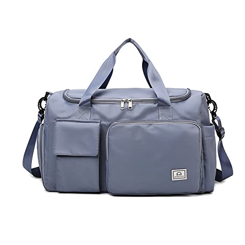 Hixingo 35L Sporttasche mit Schuhfach für Damen und Herren, Große Wasserdicht Reisetasche Leichte Fitnesstasche für Schwimmtasche Gym Sport Fitness Reisen (Blau,35L) von Hixingo