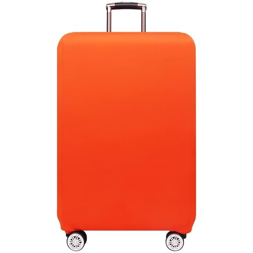 Hixingo Einfarbig Elastisch Reise Kofferhülle Kofferschutzhülle, Schutzhülle Staubdichte Reisekoffer Hülle Trolley Case Schutzhülle Reisegepäckabdeckung (Orange,L (26-28 Zoll)) von Hixingo