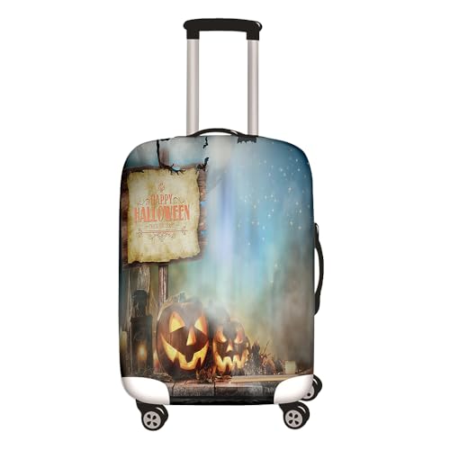 Hixingo Elastisch Kofferhülle Kofferschutzhülle, 3D Halloween Koffer Schutzhülle Staubdichte Reisekoffer Hülle Trolley Case Schutzhülle Reisegepäckabdeckung (Stern,L (26-28 Zoll)) von Hixingo