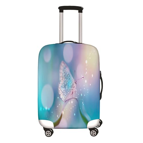 Hixingo Elastisch Kofferhülle Kofferschutzhülle, Koffer Schutzhülle Staubdichte Reisekoffer Hülle Trolley Case Schutzhülle Reisegepäckabdeckung -Elegant Schmetterling 3D (Farbverlauf,30-32 Zoll) von Hixingo