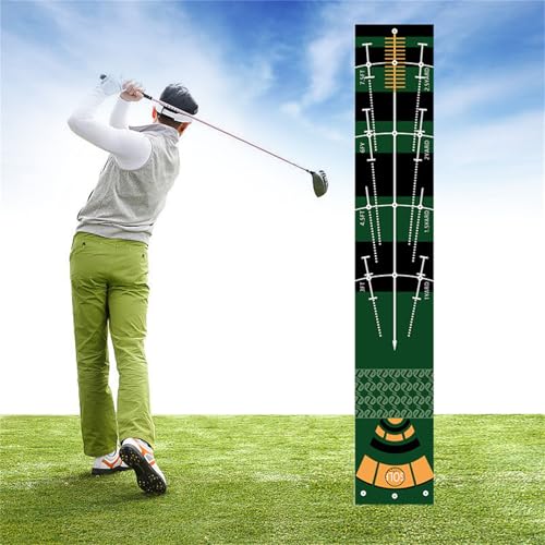 Hixingo Golf Puttingmatte Indoor, Puttingmatte Golf Indoor für Chipping Pitching Golf-Putting-Trainer für den Innen für Drinnen (50 * 300cm,Grün 1) von Hixingo