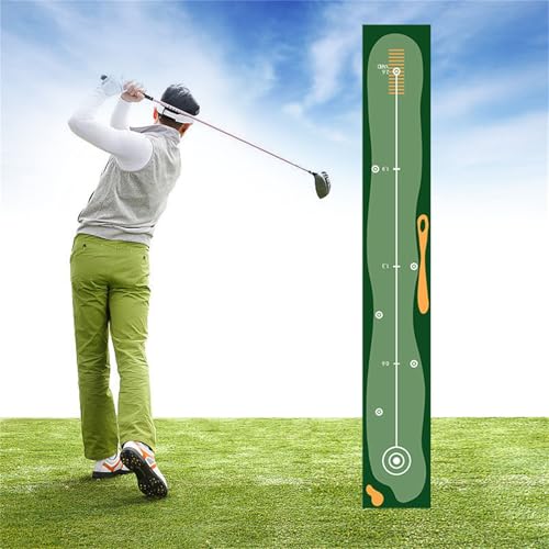 Hixingo Golf Puttingmatte Indoor, Puttingmatte Golf Indoor für Chipping Pitching Golf-Putting-Trainer für den Innen für Drinnen (50 * 300cm,Grün 4) von Hixingo